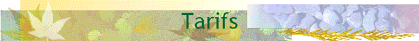 Tarifs